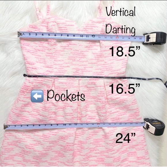 SOLD-Anthropologie Metallic Tweed Strapless Dress - Picture 8 of 9